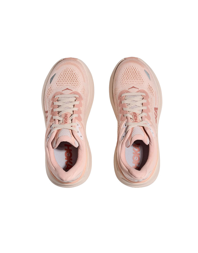 HOKA ONE ONE WOMEN'S BONDI 9-ROSE LATTE/ROSE CREAM