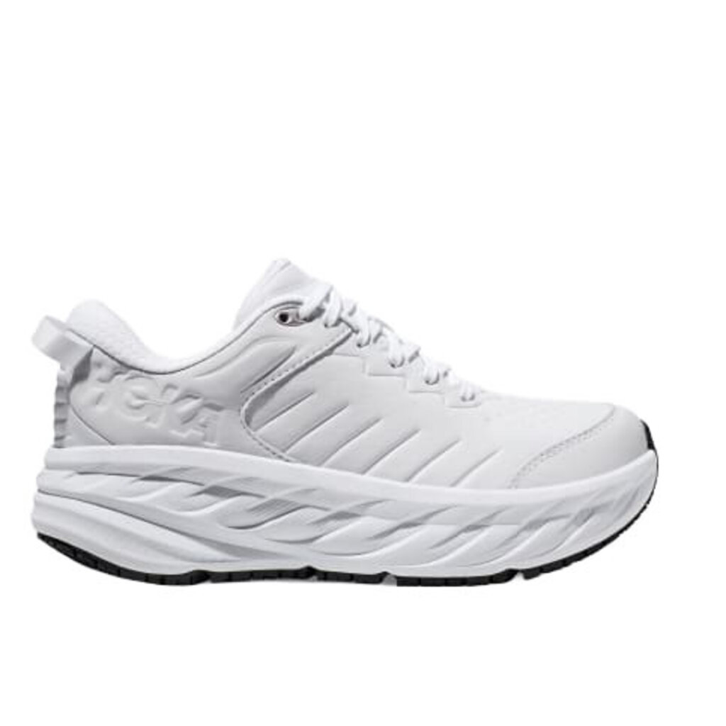 HOKA ONE ONE WOMEN'S BONDI SLIP RESISTANT-WHITE