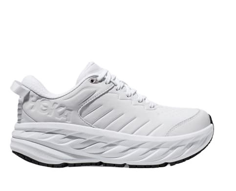 HOKA ONE ONE WOMEN'S BONDI SLIP RESISTANT-WHITE