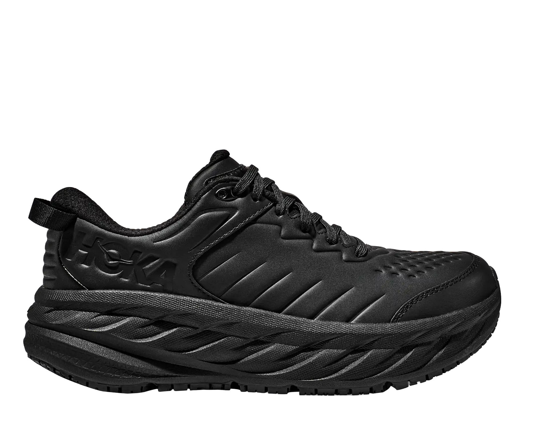 HOKA ONE ONE WOMEN'S BONDI SLIP-RESISTANT-BLACK