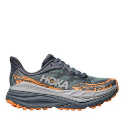 HOKA ONE ONE WOMEN'S STINSON 7-GREY SKIES/PALE TANGERINE