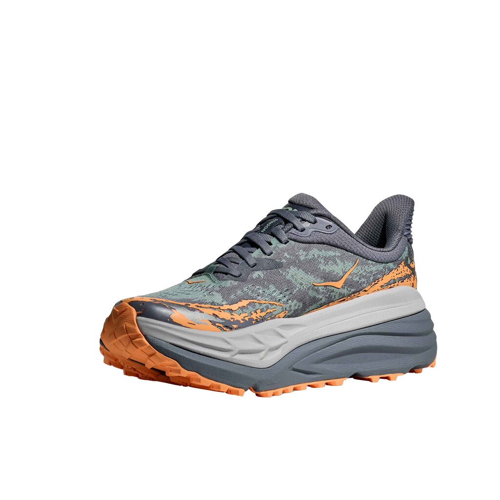 HOKA ONE ONE WOMEN'S STINSON 7-GREY SKIES/PALE TANGERINE