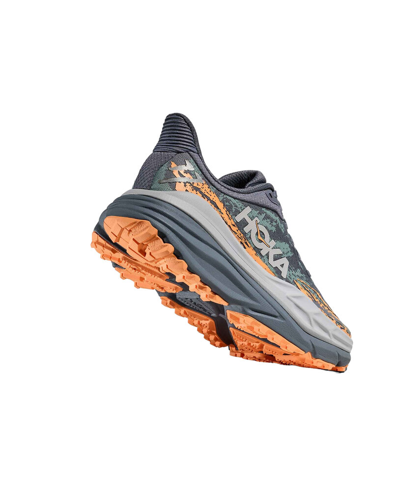 HOKA ONE ONE WOMEN'S STINSON 7-GREY SKIES/PALE TANGERINE