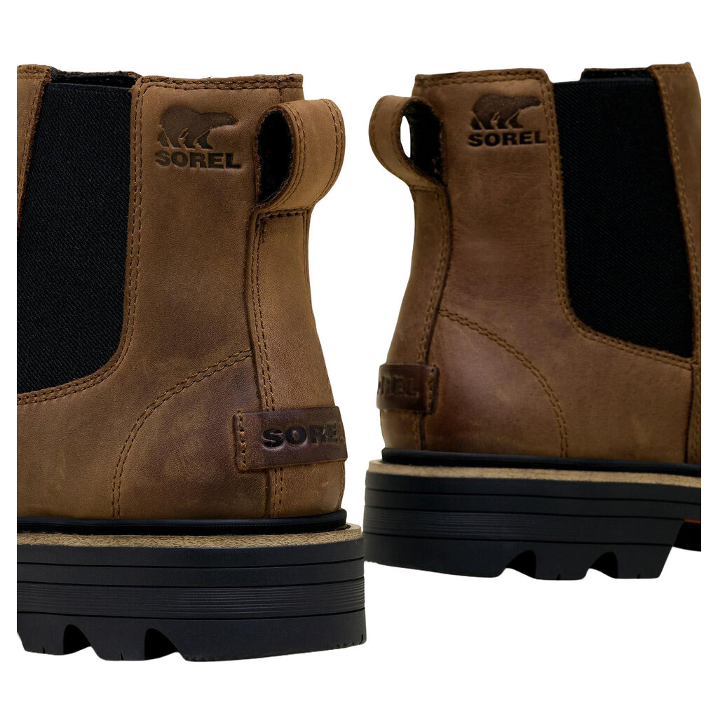 SOREL WOMEN'S REVEL RD CHELSEA WATERPROOF-TOBACCO/BLACK