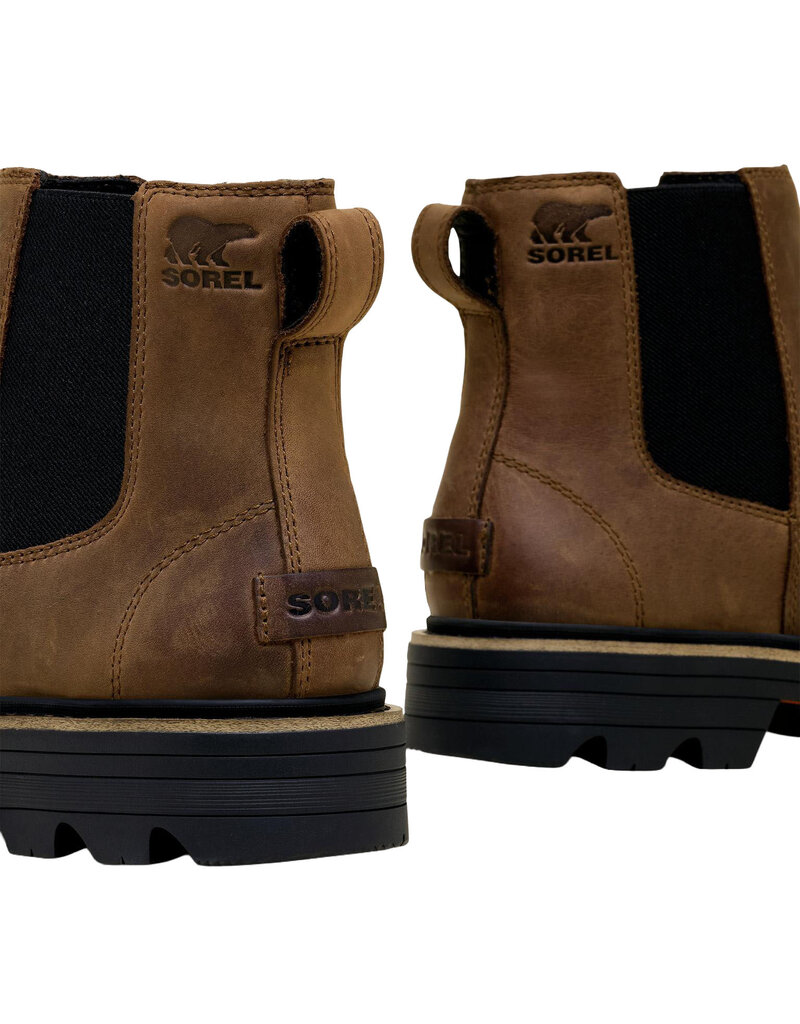 SOREL WOMEN'S REVEL RD CHELSEA WATERPROOF-TOBACCO/BLACK