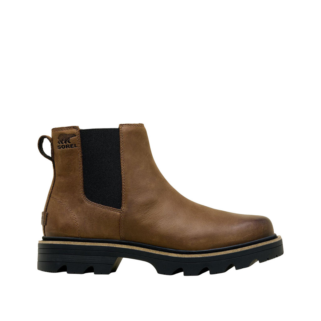 SOREL WOMEN'S REVEL RD CHELSEA WATERPROOF-TOBACCO/BLACK