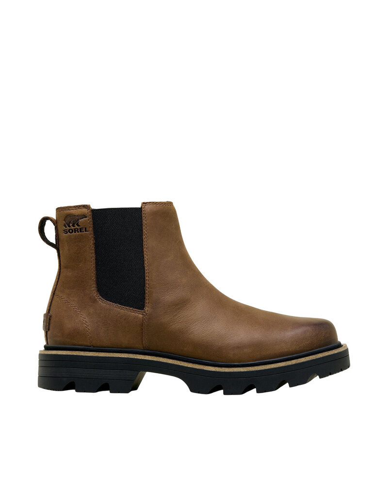 SOREL WOMEN'S REVEL RD CHELSEA WATERPROOF-TOBACCO/BLACK