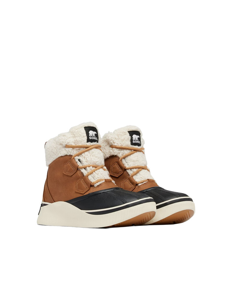 SOREL WOMEN'S OUT N ABOUT IV CHILLZ WATERPROOF-TAFFY/BLACK