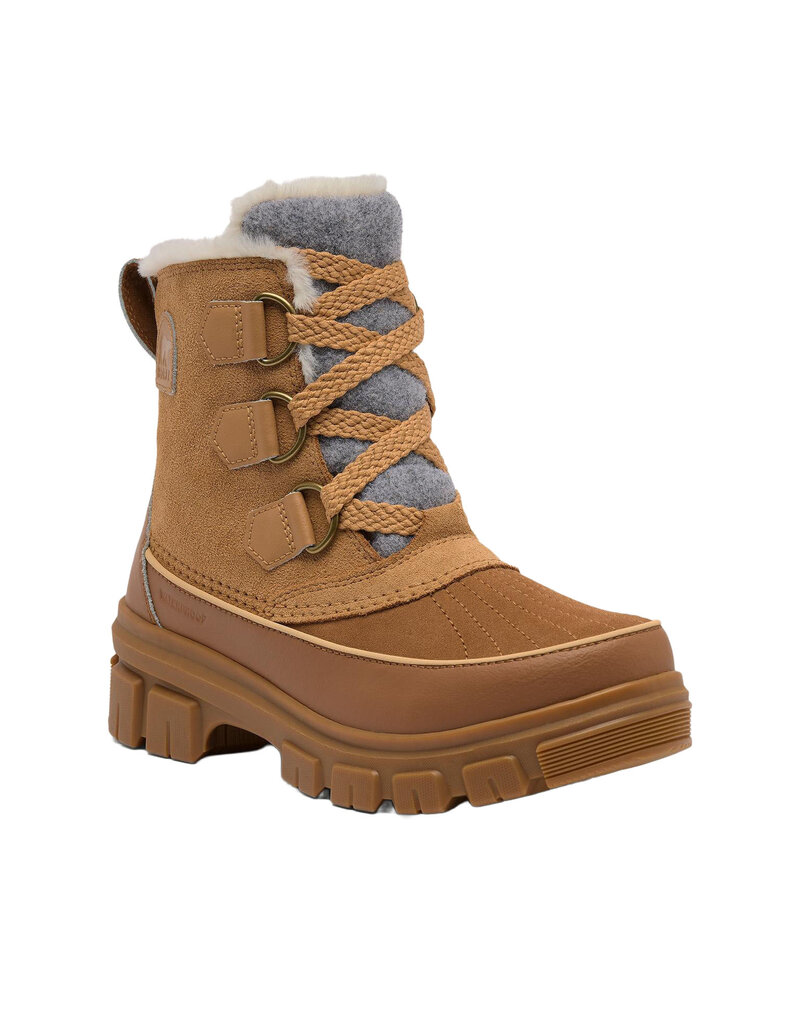 SOREL WOMEN'S TIVOLI V WATERPROOF-TAWNY BUFF/VELVET TAN