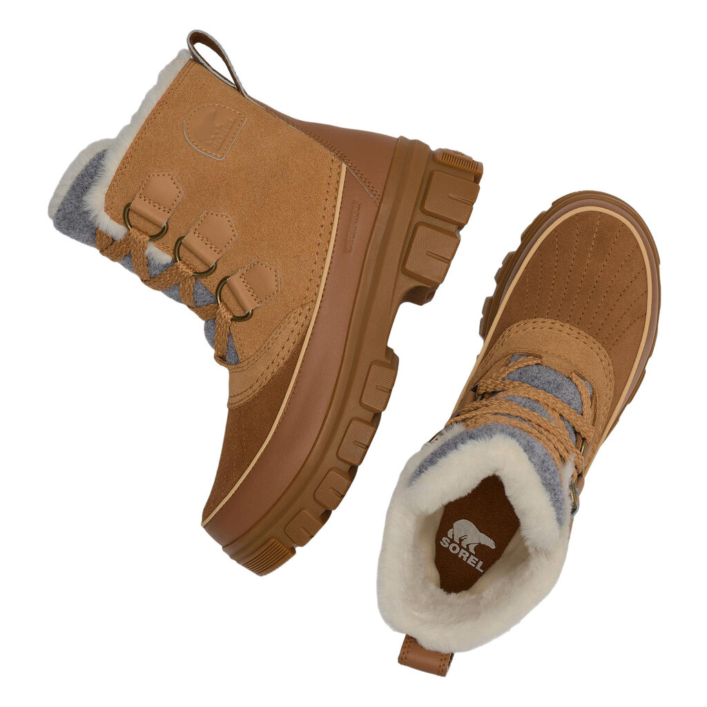 SOREL WOMEN'S TIVOLI V WATERPROOF-TAWNY BUFF/VELVET TAN