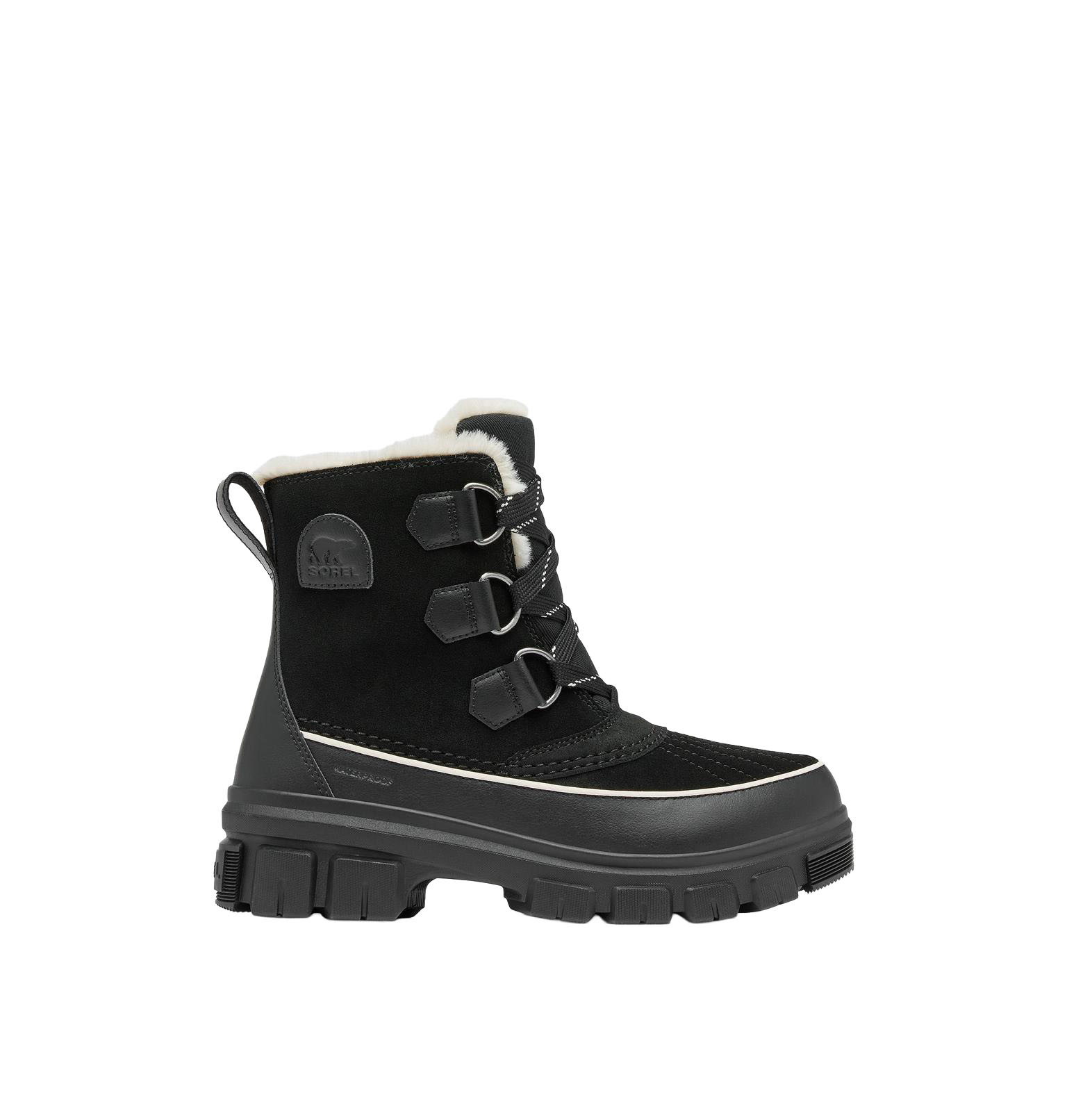SOREL WOMEN'S TIVOLI V WATERPROOF-BLACK/FAWN