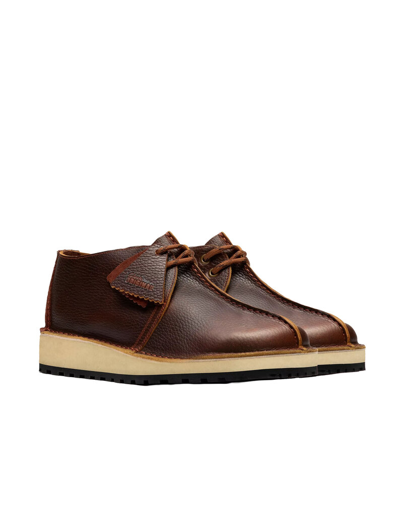 CLARKS MEN'S TREK SCOUT LEATHER-NUT BROWN