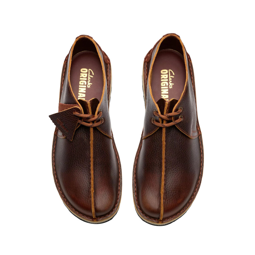 CLARKS MEN'S TREK SCOUT LEATHER-NUT BROWN