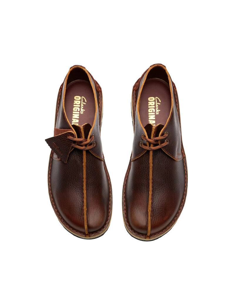 CLARKS MEN'S TREK SCOUT LEATHER-NUT BROWN