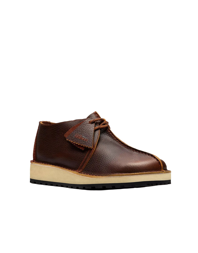 CLARKS MEN'S TREK SCOUT LEATHER-NUT BROWN