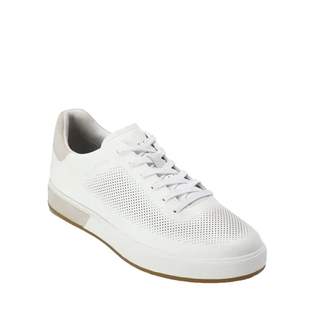 COLE HAAN MEN'S GRANDPRO ANGLEACE SNEAKER-OPTIC WHITE/SILVER BIRCH/OPTIC WHITE
