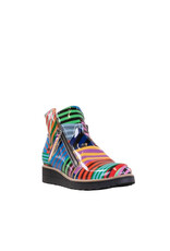 DJANGO & JULIETTE WOMEN'S OHMY PATENT-BLACK STRIPE MULTI