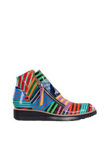 DJANGO & JULIETTE WOMEN'S OHMY PATENT-BLACK STRIPE MULTI