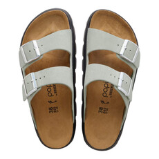 BIRKENSTOCK ARIZONA CHUNKY SUEDE-PURE SAGE