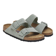 BIRKENSTOCK ARIZONA SOFT FOOTBED SUEDE-PURE SAGE | BEND SHOE CO