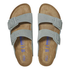 BIRKENSTOCK ARIZONA SOFT FOOTBED SUEDE-PURE SAGE | BEND SHOE CO