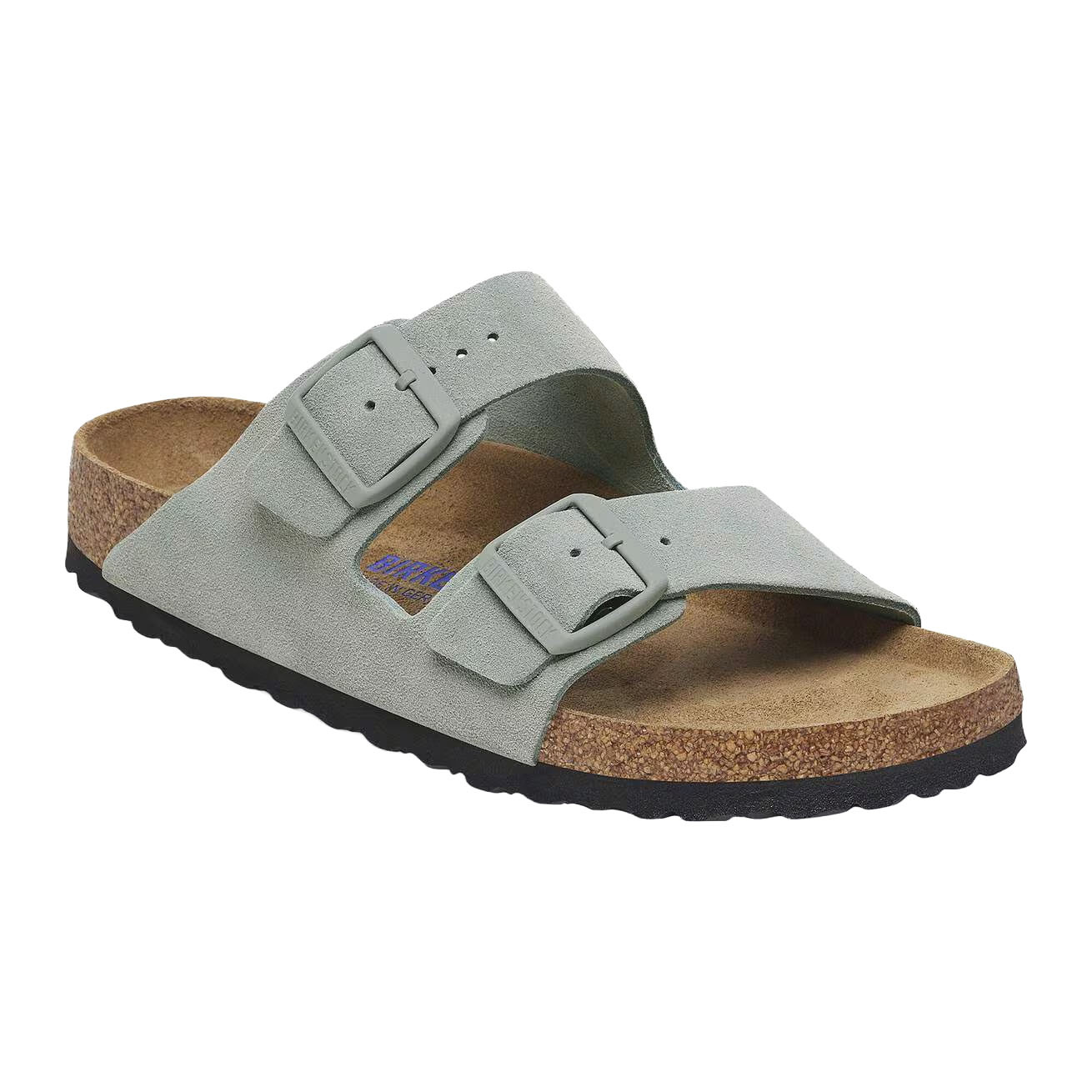 BIRKENSTOCK ARIZONA SOFT FOOTBED SUEDE-PURE SAGE (SS26)