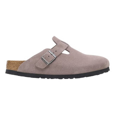 BIRKENSTOCK BOSTON SOFT FOOTBED SUEDE-FADED PURPLE