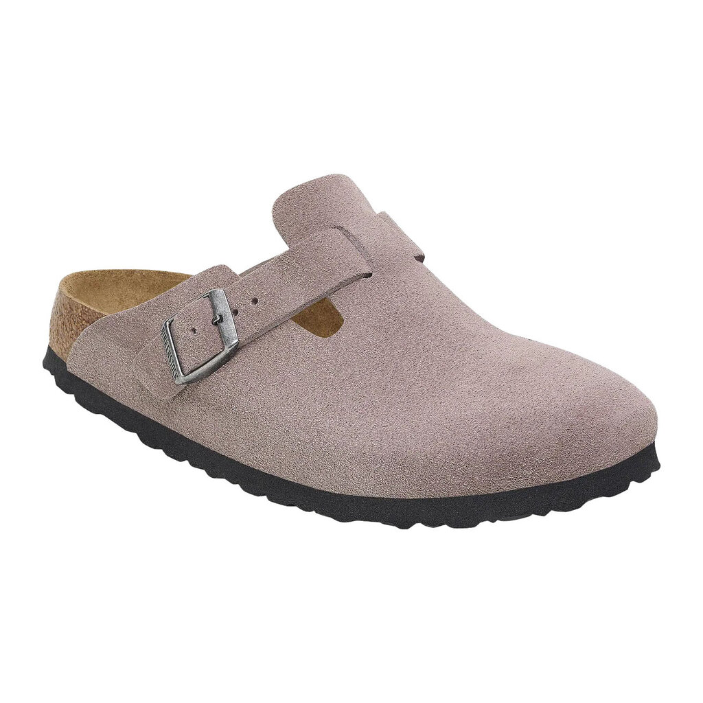 BIRKENSTOCK BOSTON SOFT FOOTBED SUEDE-FADED PURPLE