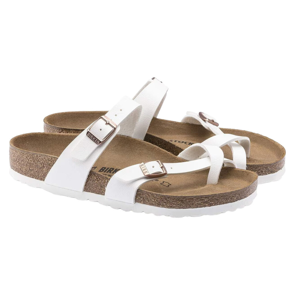 BIRKENSTOCK MAYARI BIRKO-FLOR-WHITE | BEND SHOE CO