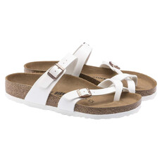 BIRKENSTOCK MAYARI BIRKO-FLOR-WHITE | BEND SHOE CO