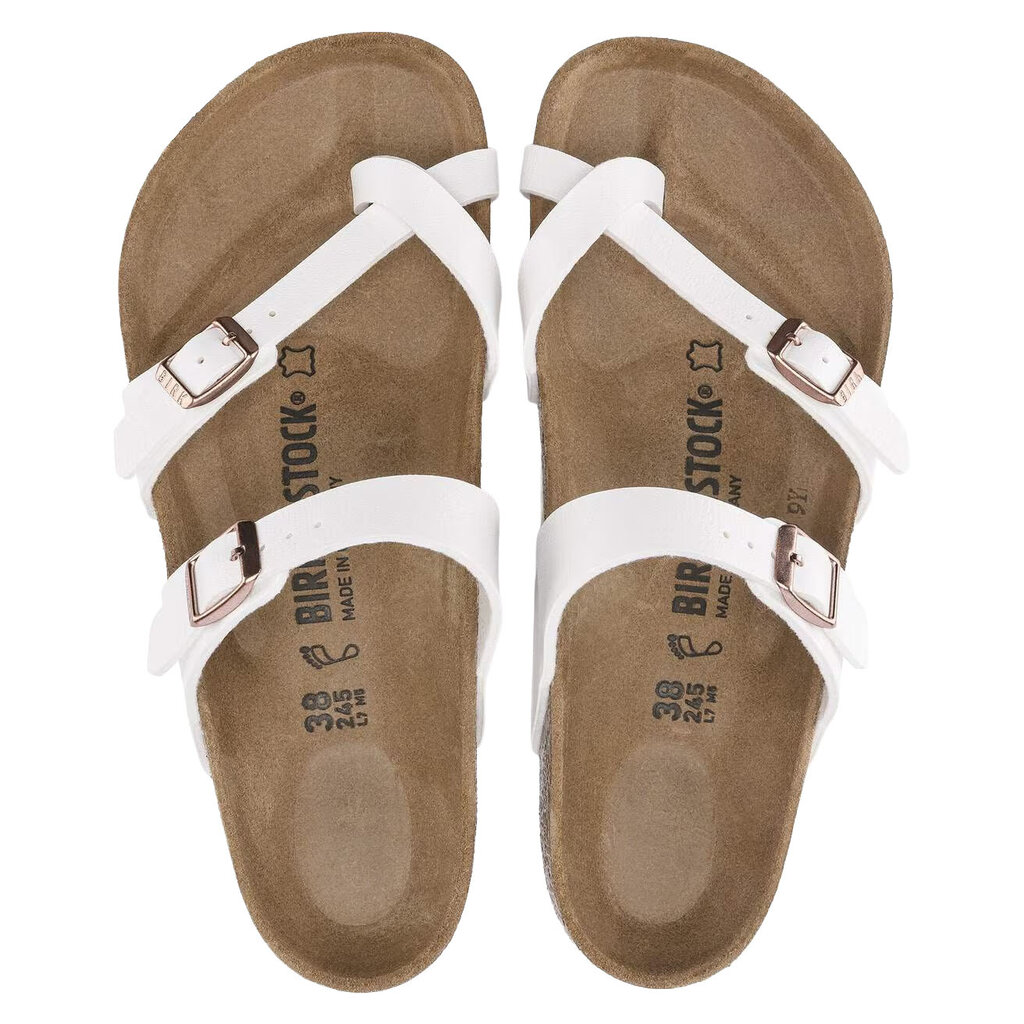 BIRKENSTOCK MAYARI BIRKO-FLOR-WHITE | BEND SHOE CO