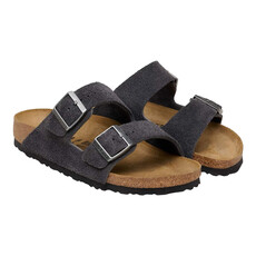 BIRKENSTOCK ARIZONA SOFT FOOTBED SUEDE-CHARCOAL | BEND SHOE CO