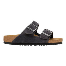 BIRKENSTOCK ARIZONA SOFT FOOTBED SUEDE-CHARCOAL | BEND SHOE CO