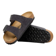 BIRKENSTOCK ARIZONA SOFT FOOTBED SUEDE-CHARCOAL | BEND SHOE CO