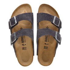 BIRKENSTOCK ARIZONA SOFT FOOTBED SUEDE-CHARCOAL | BEND SHOE CO