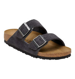 BIRKENSTOCK ARIZONA SOFT FOOTBED SUEDE-CHARCOAL