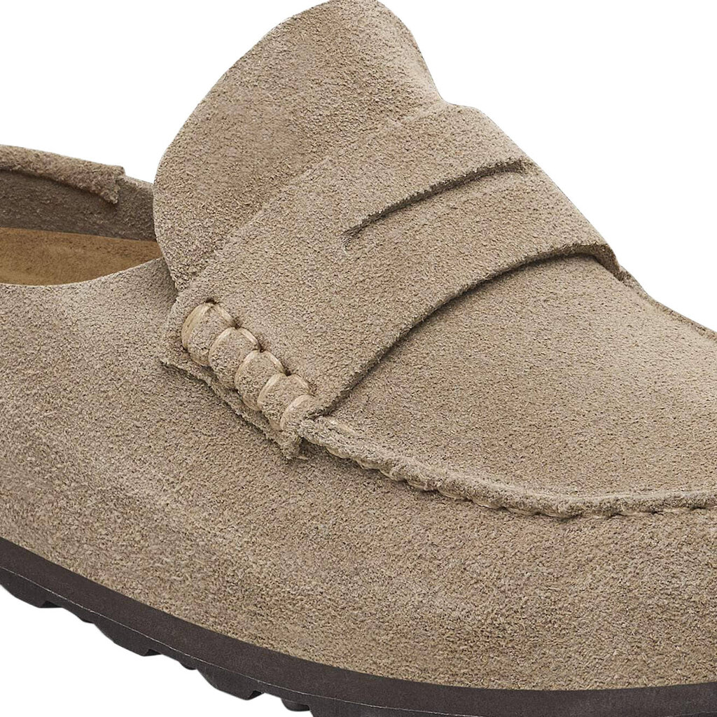 BIRKENSTOCK NAPLES WRAPPED-TAUPE SUEDE | BEND SHOE CO