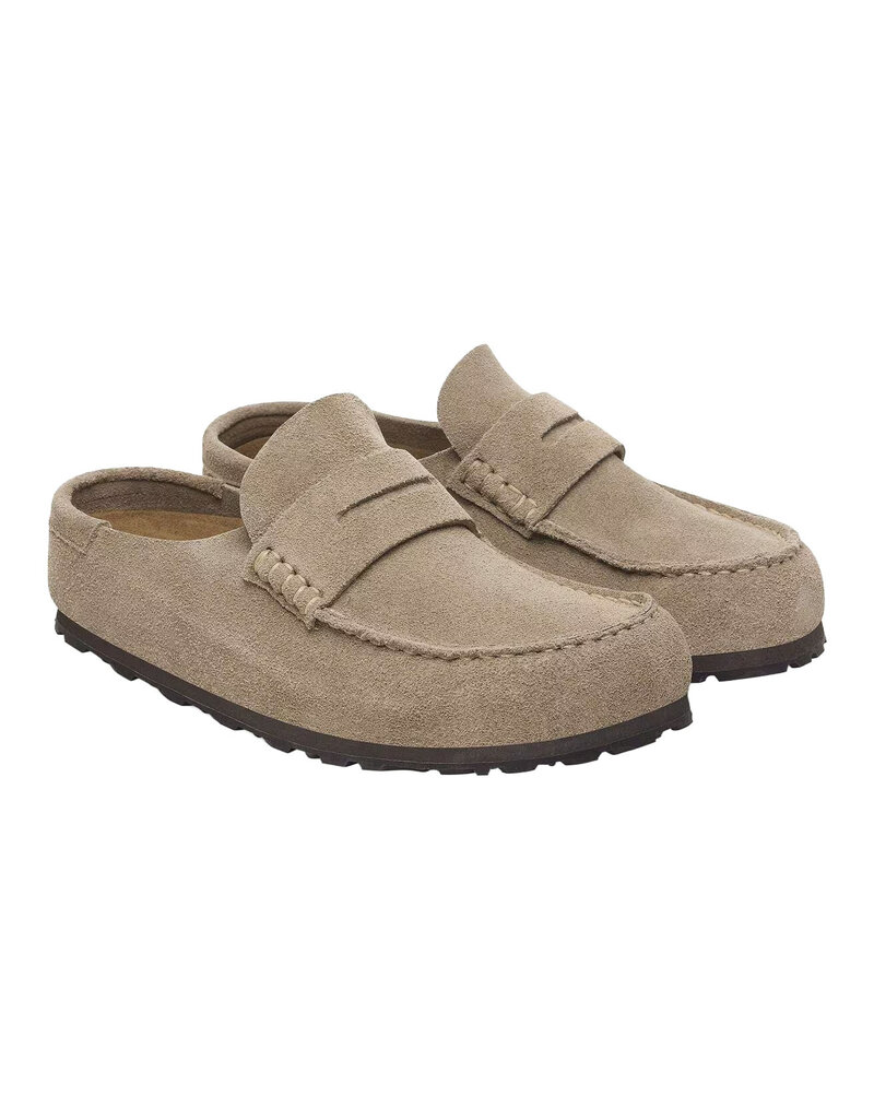 BIRKENSTOCK NAPLES WRAPPED-TAUPE SUEDE