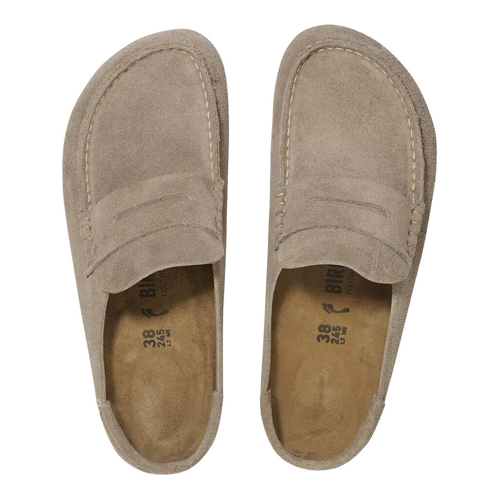 BIRKENSTOCK NAPLES WRAPPED-TAUPE SUEDE | BEND SHOE CO