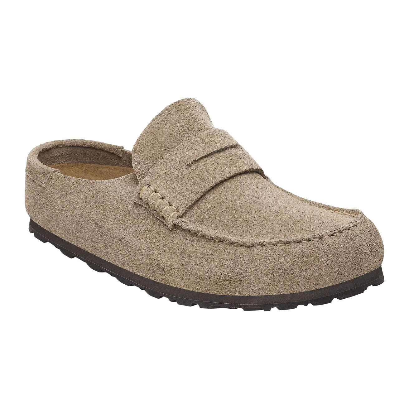 BIRKENSTOCK NAPLES WRAPPED-TAUPE SUEDE