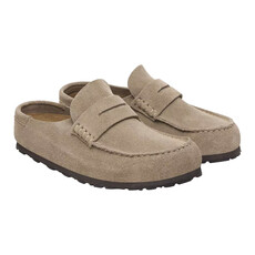 BIRKENSTOCK NAPLES WRAPPED-TAUPE SUEDE | BEND SHOE CO