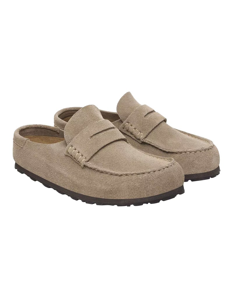 BIRKENSTOCK NAPLES WRAPPED-TAUPE SUEDE