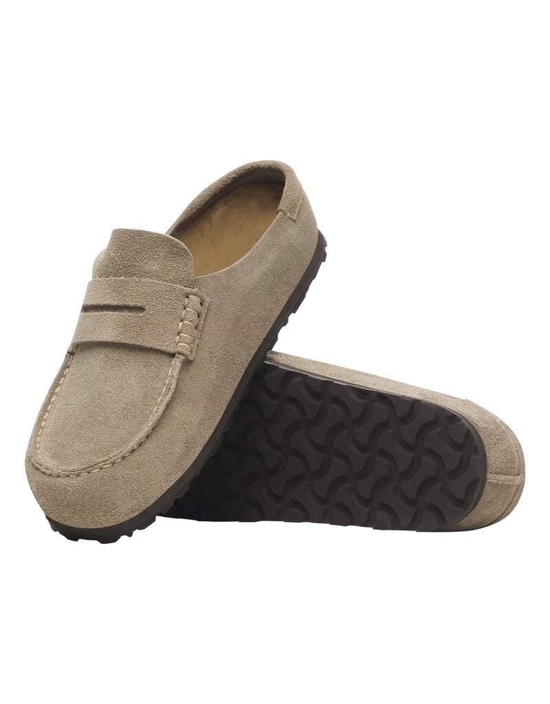 BIRKENSTOCK NAPLES WRAPPED-TAUPE SUEDE