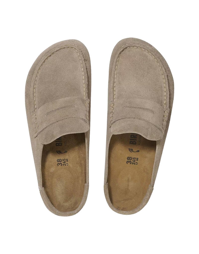 BIRKENSTOCK NAPLES WRAPPED-TAUPE SUEDE