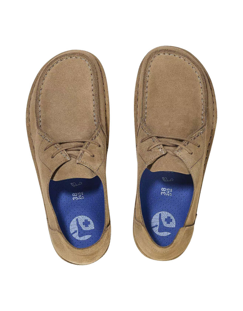 BIRKENSTOCK UTTI LACE SUEDE-TAUPE