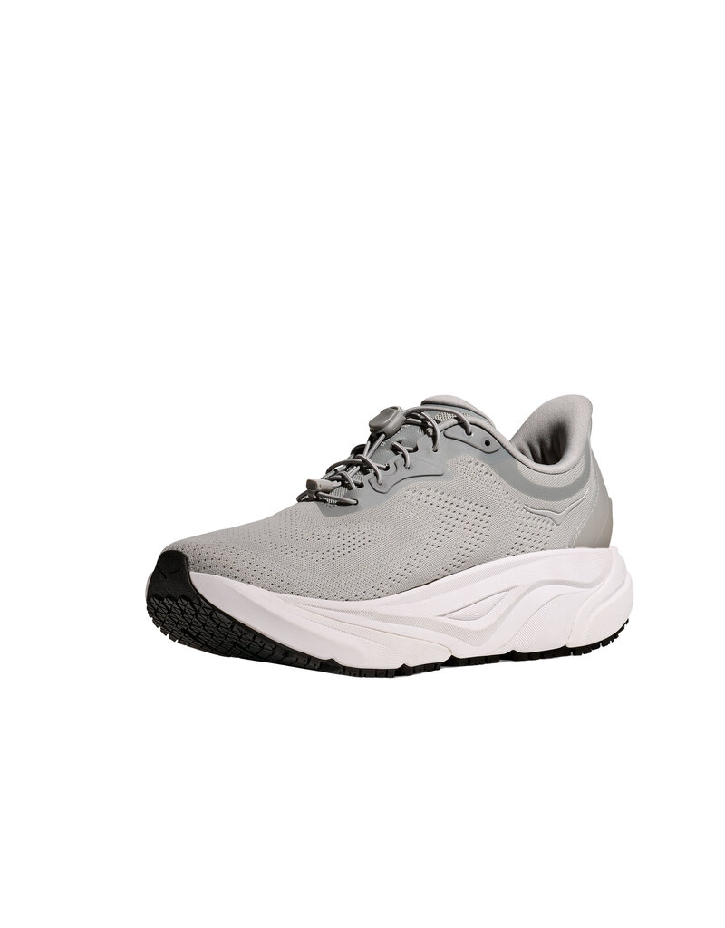 HOKA ONE ONE WOMEN'S ARAHI SLIP RESISTANT-STELLAR GREY/WHITE