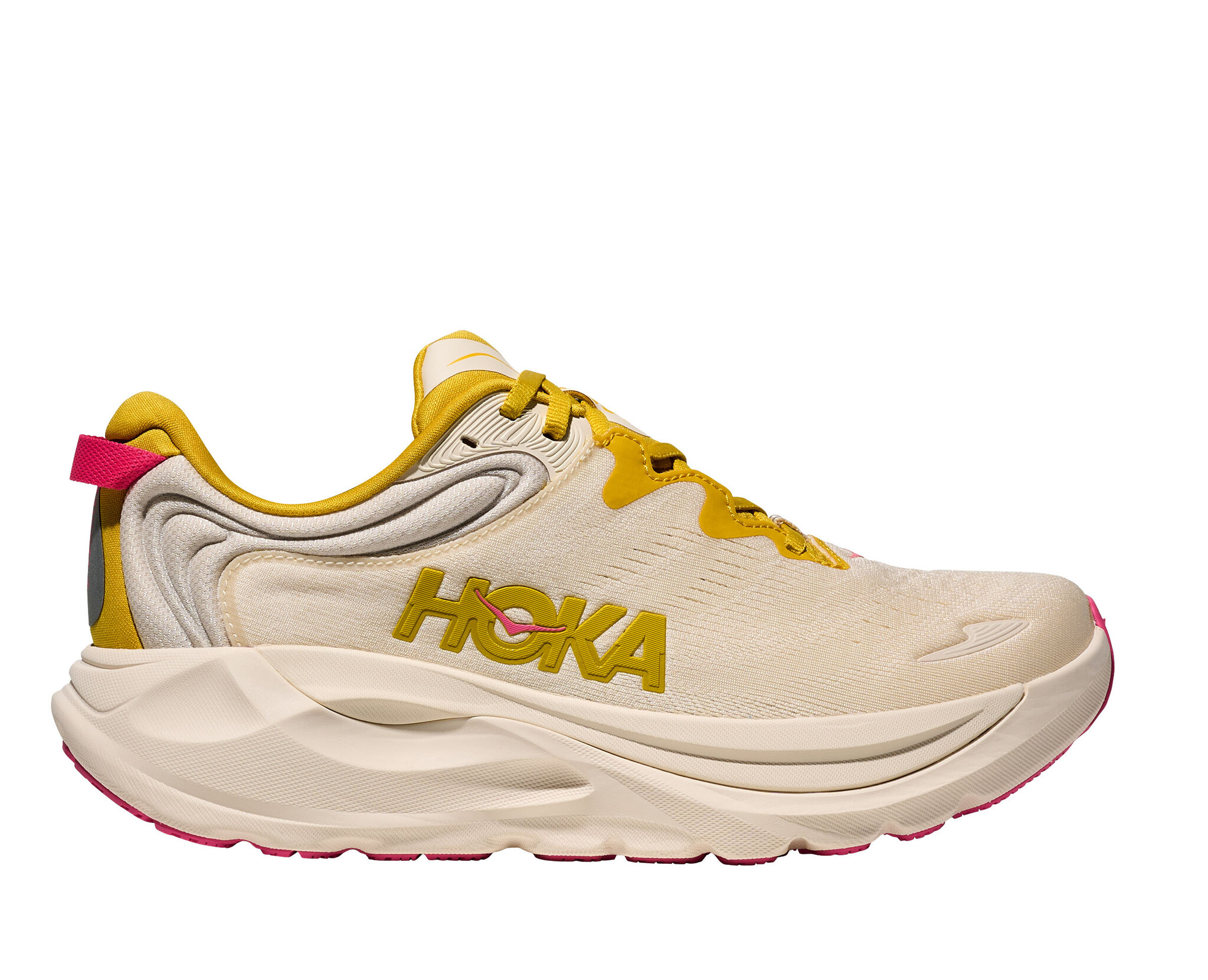 HOKA ONE ONE WOMEN'S GAVIOTA 6-BIRCH/YELLOW GOLD