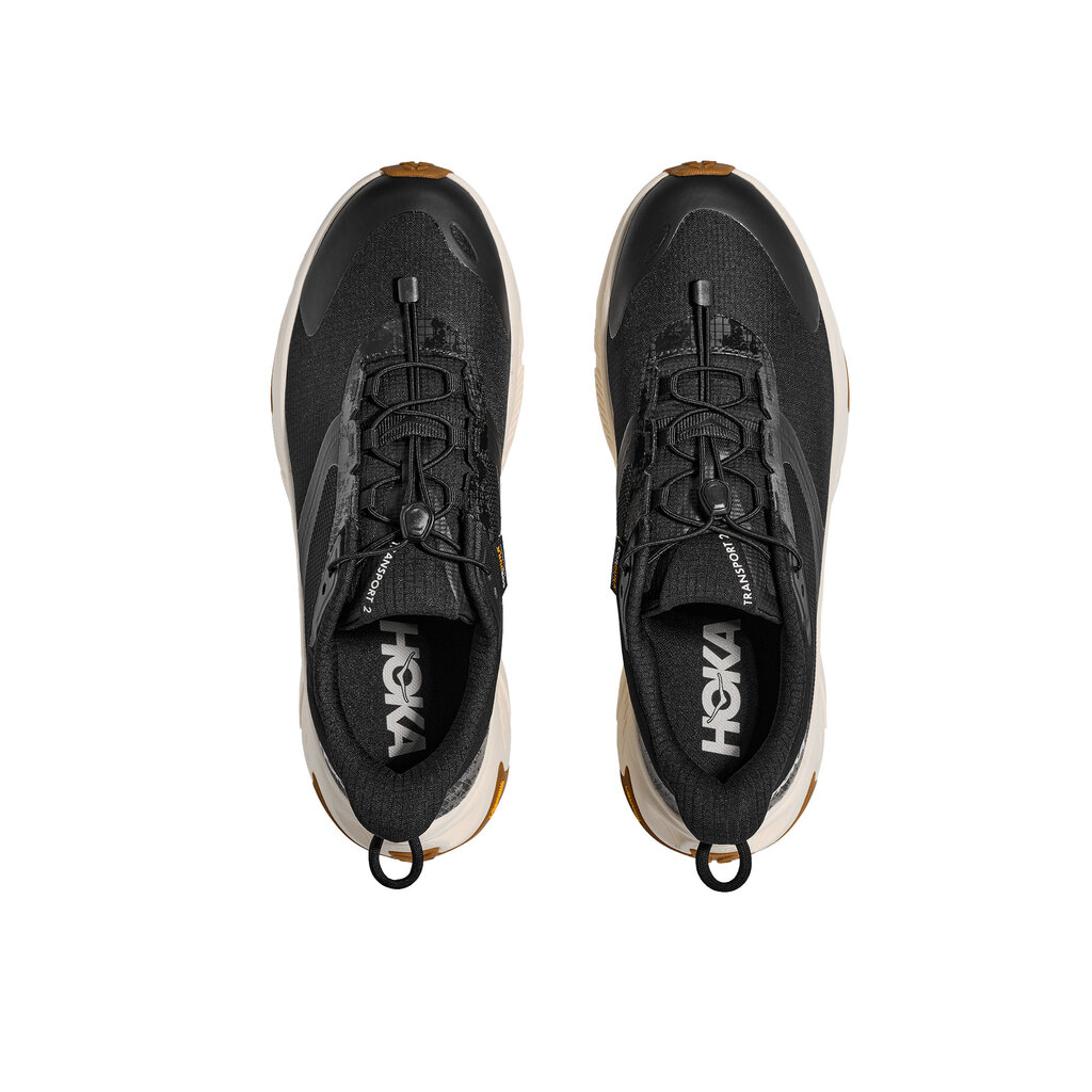 HOKA ONE ONE MEN'S TRANSPORT 2-BLACK/ALABASTER