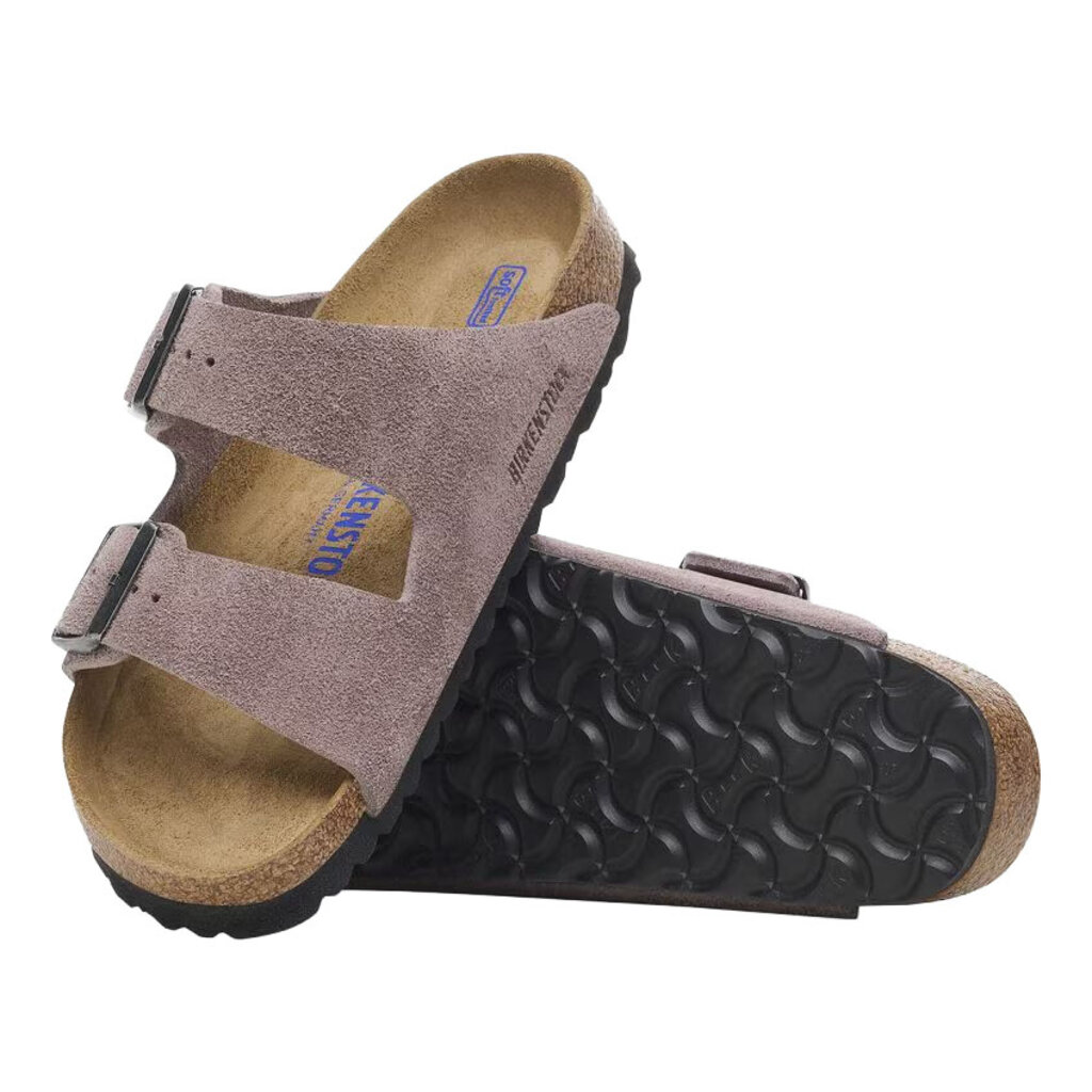 BIRKENSTOCK ARIZONA SOFT FOOTBED SUEDE-FADED PURPLE