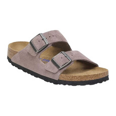 BIRKENSTOCK ARIZONA SOFT FOOTBED SUEDE-FADED PURPLE